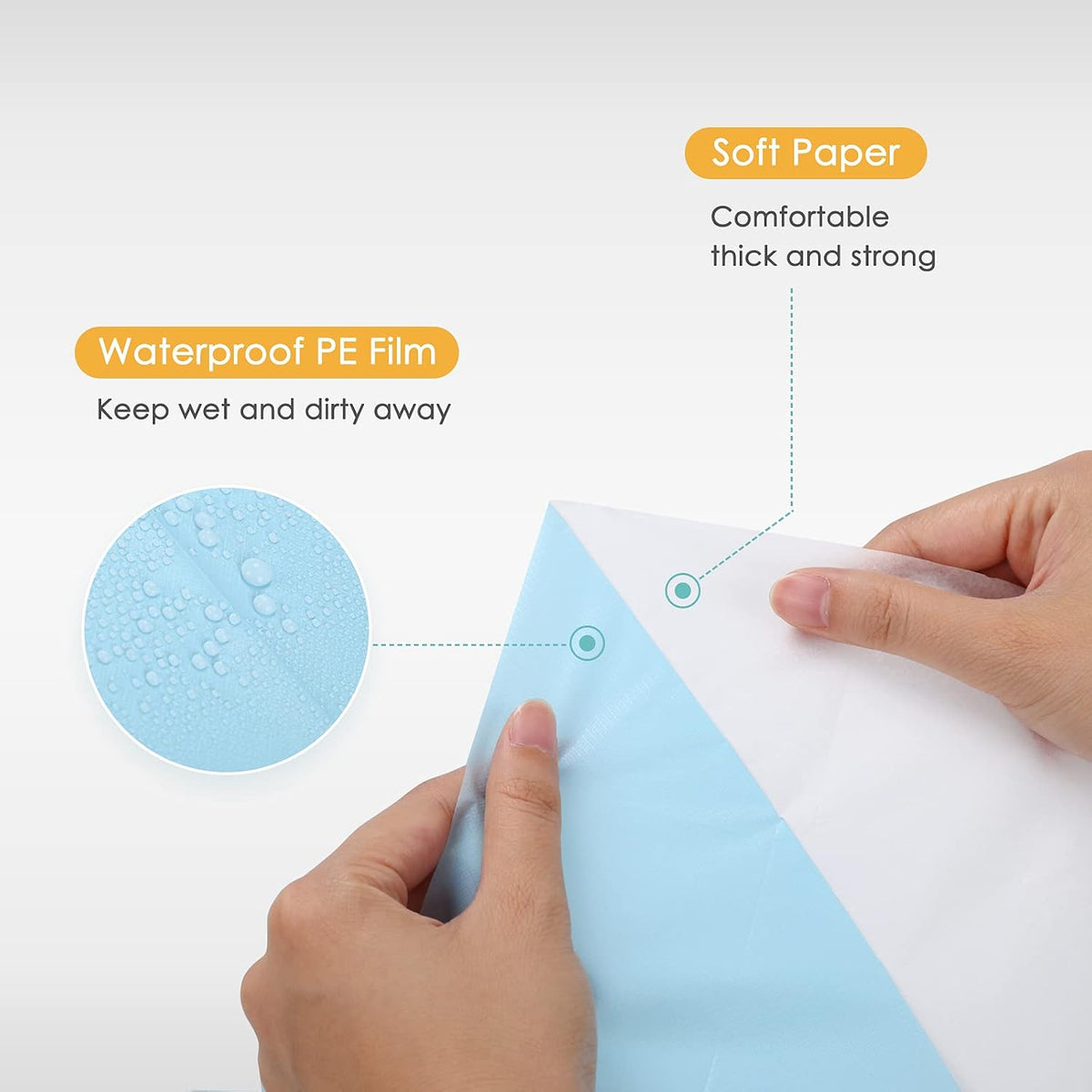 Disposable Toilet Seat Covers - XL Waterproof Protection For Cleaner Public Restroom Use