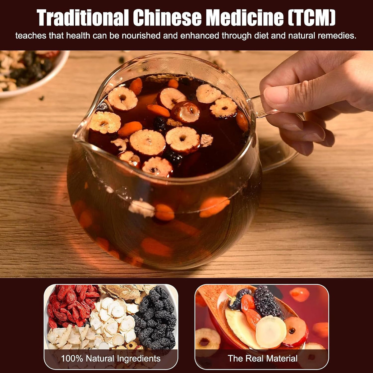 Ginseng Five Treasure Tea - Traditional Herbal Blend For Daily Wellness