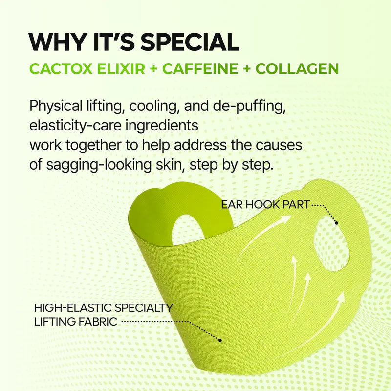 V-Line Cooling Mask - Cactus Infused Formula For A More Defined Jawline