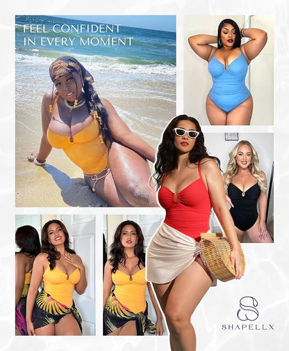 Instant Tummy-Control Shaping One-Piece Swimsuit
