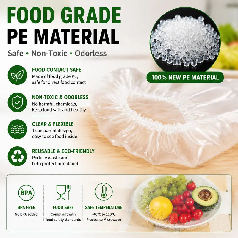 Stretch Food Covers - Elastic Fit For Fast Everyday Storage