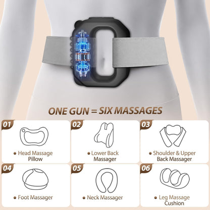 Fascia Ring Massager - Hands-Free Vibration For Waist & Back Relaxation