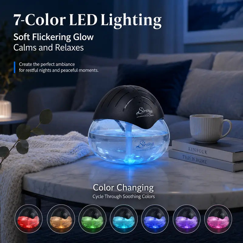 Water-Based Air Purifier - Swirling Water Filtration For Fresher, Better-Smelling Rooms
