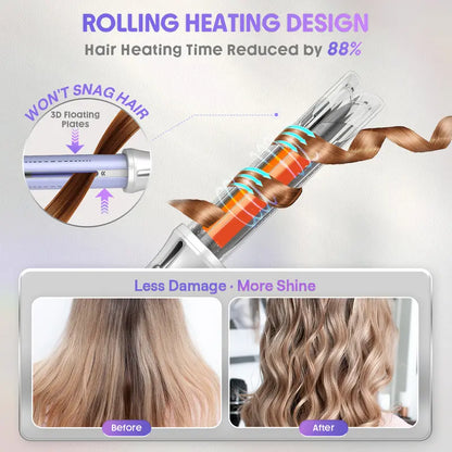 Effortless Auto-Rotating Airflow Curler & Straightener