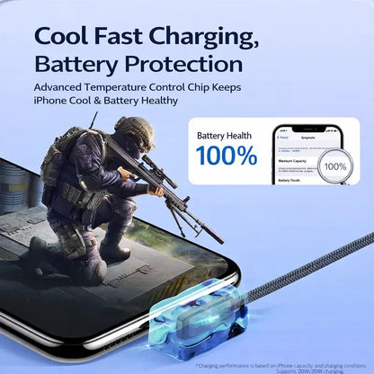 45W Right-Angle USB-C Cable - Fast Charging Without Blocking Your Hand