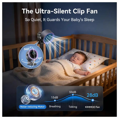 Portable Clip Fan - Turbo Airflow For Instant Personal Cooling
