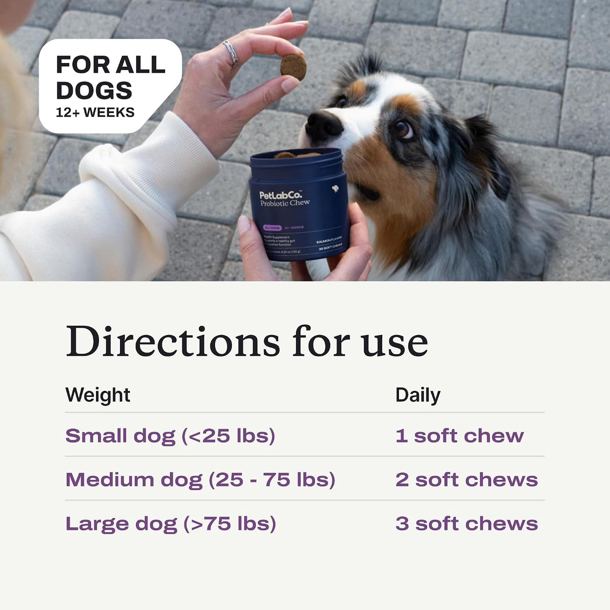 Dog Probiotic Soft Chews - Daily Gut Support for Healthy Digestion
