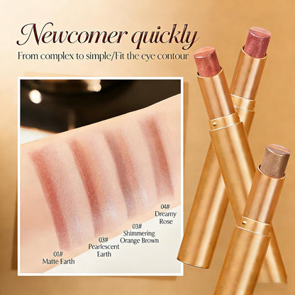 Shimmer Eyeshadow Stick - Creamy Blend Formula For Effortless Eye Looks