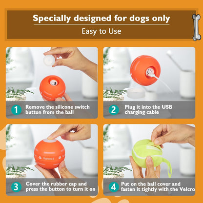 Interactive Dog Ball - Motion Activated Play For Endless Fun & Engagement
