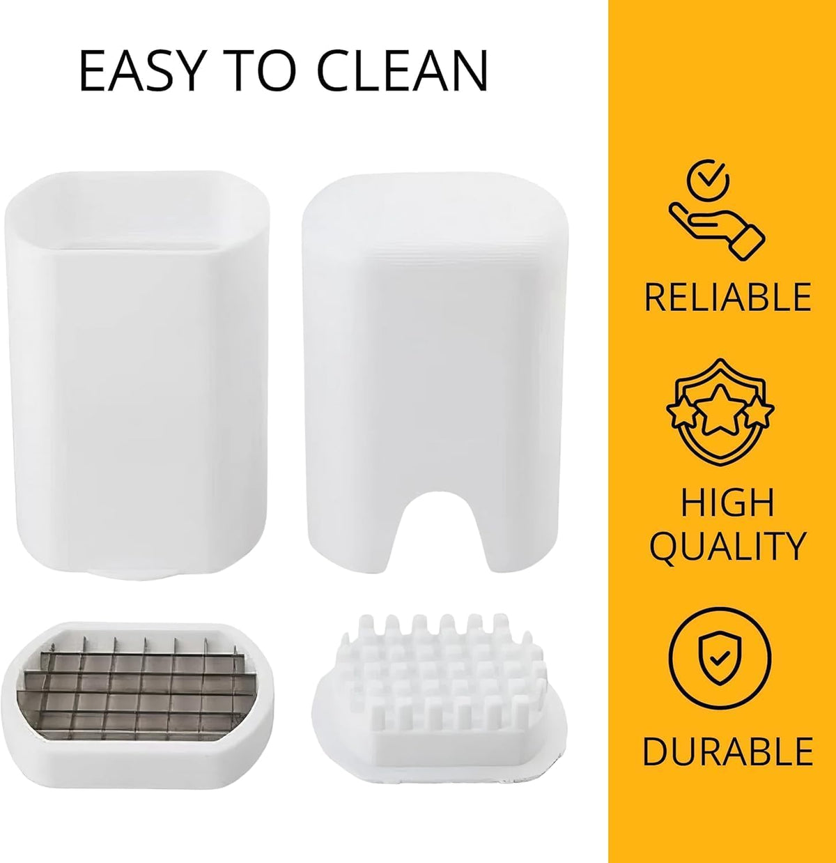 Effortless French Fry & Veggie Cutter: Perfect Uniform Sticks in One Press