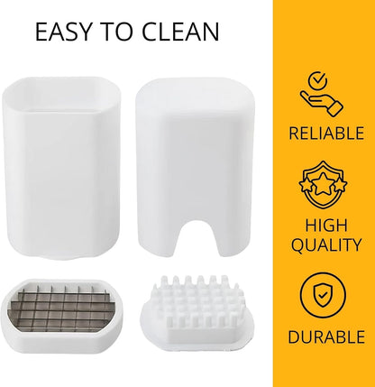 Effortless French Fry & Veggie Cutter: Perfect Uniform Sticks in One Press