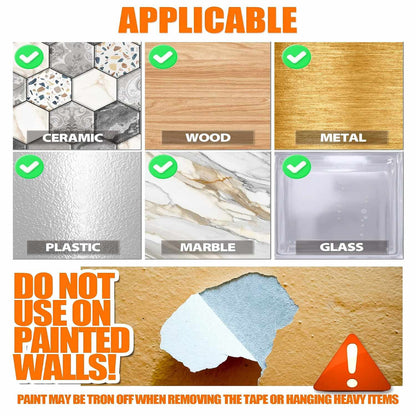 Transparent Nano Double-Sided Tape - Heavy-Duty Grip For Damage-Free Mounting