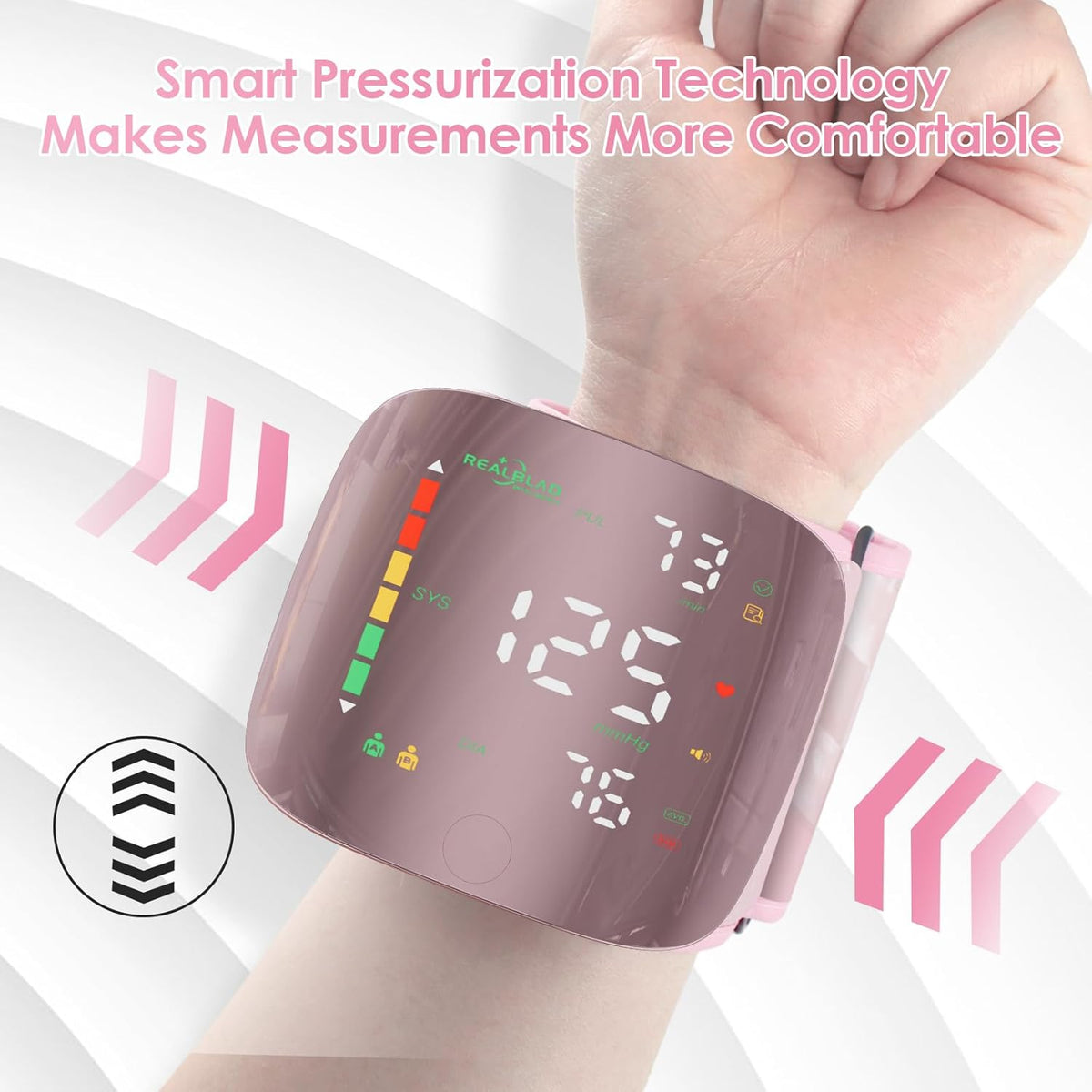 Digital Wrist Blood Pressure Monitor - One-Touch Monitoring For Easy At-Home Checks