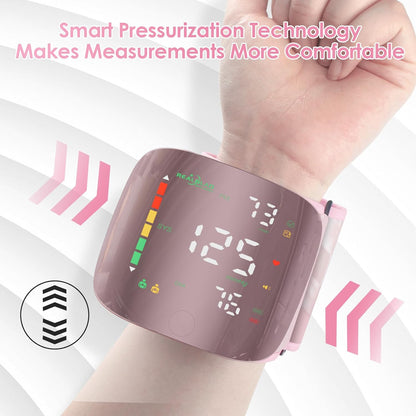 Digital Wrist Blood Pressure Monitor - One-Touch Monitoring For Easy At-Home Checks