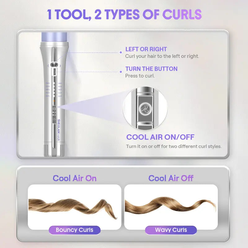 Effortless Auto-Rotating Airflow Curler & Straightener