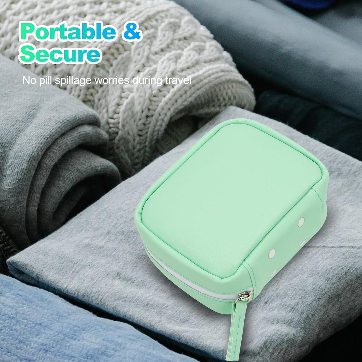 Waterproof Pill Organizer Set - 14-Day Portable Storage System For Easy Daily Organization