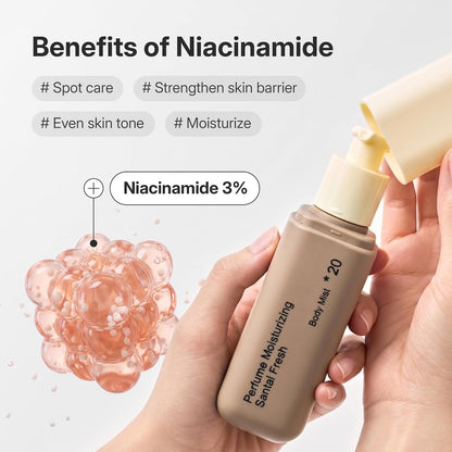 Niacinamide Body Mist - Long-Lasting Fragrance For Soft, Glowing Skin