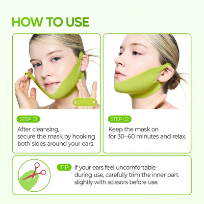 V-Line Cooling Mask - Cactus Infused Formula For A More Defined Jawline