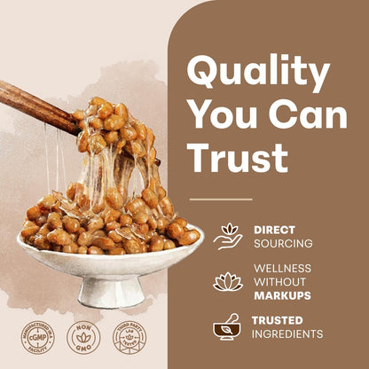Nattokinase Complex - 10,000 FU Japanese Natto Formula For Daily Heart Wellness