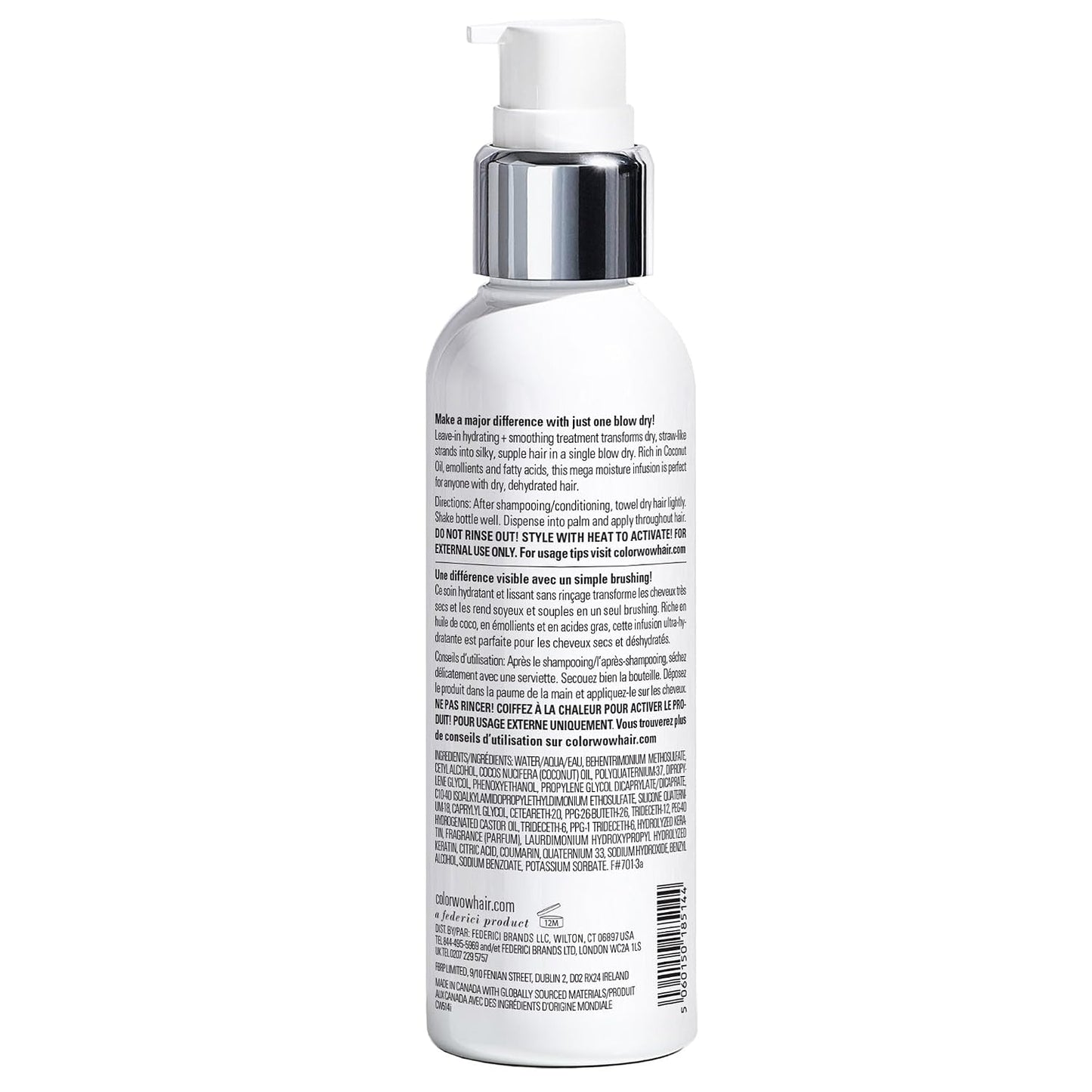 Blow-Dry Hair Treatment - Heat-Activated Coconut Infusion For Frizz-Free Shine & Salon-Smooth Finish