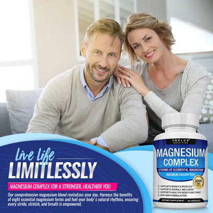 Magnesium Complex - 8-Form Formula For Bones, Muscles & Daily Wellness