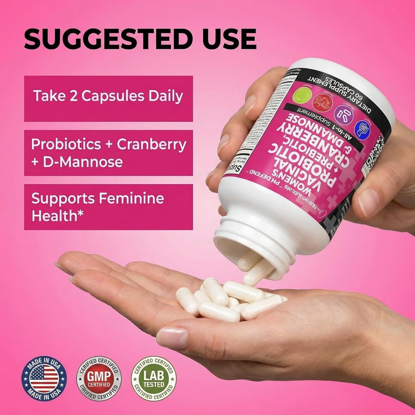 Complete Feminine Wellness: Support Urinary Tract & Vaginal Health Daily