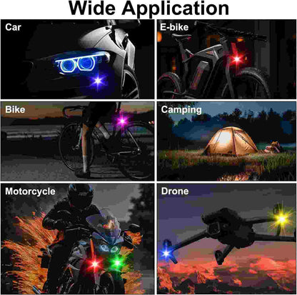 Wireless Remote RGB LED Motorcycle & Aircraft Strobe Warning Lights