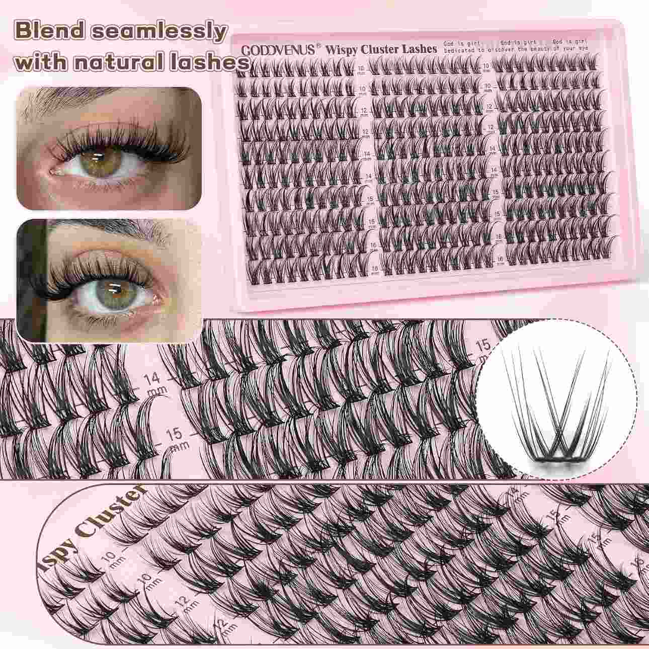 DIY Wispy Cluster Lashes Extension Kit