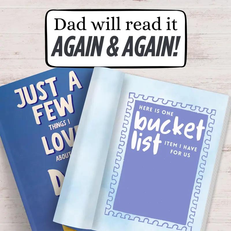 Full-Color Father's Day Gift Book: 20 Fill-in-the-Blank Love Journals for Dad