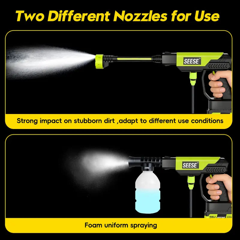 Cordless Pressure Washer - 1000 PSI Portable Power For Effortless Cleaning