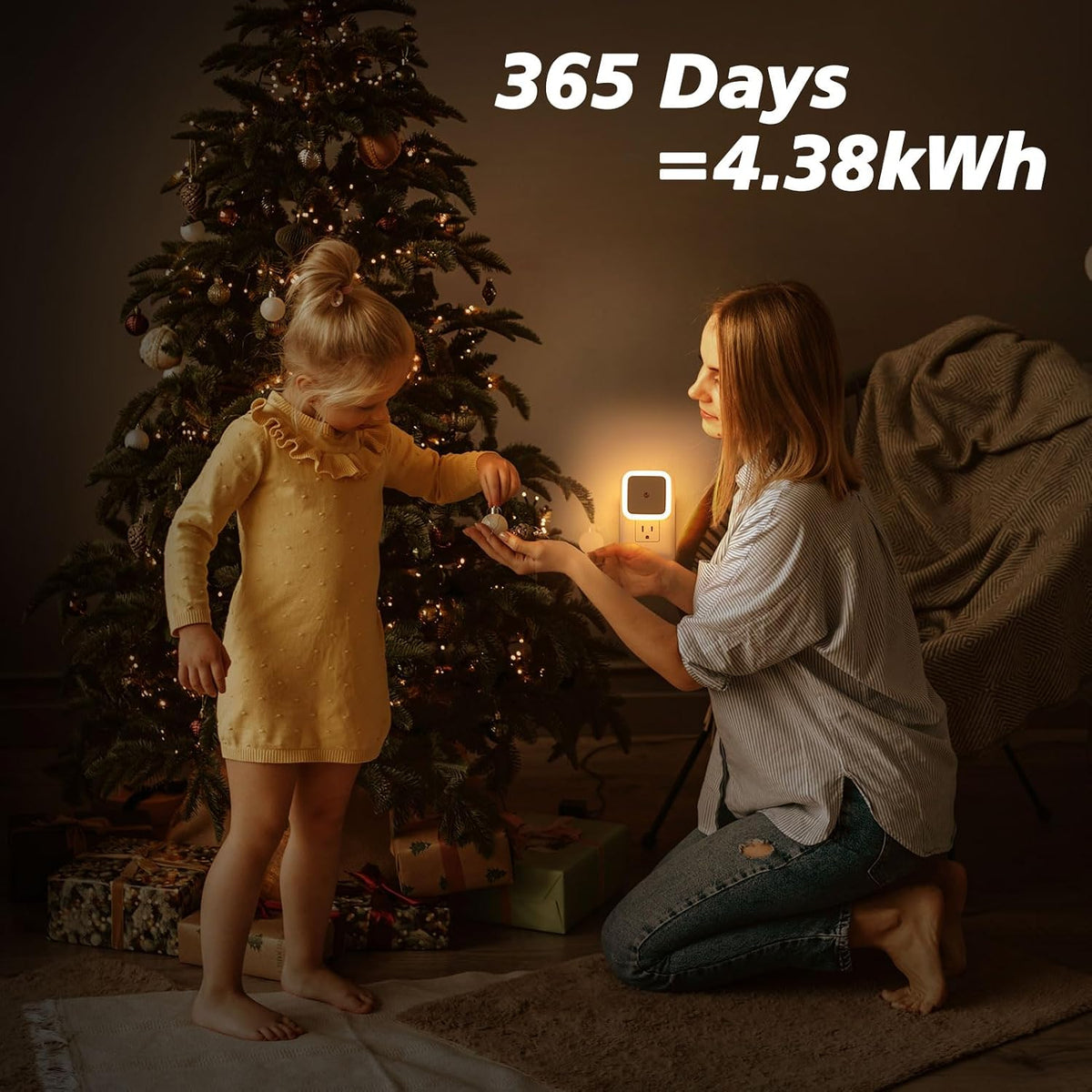 LED Night Light - Dusk-to-Dawn Sensor For Effortless Nighttime Lighting