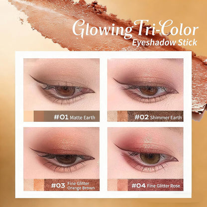 Shimmer Eyeshadow Stick - Creamy Blend Formula For Effortless Eye Looks