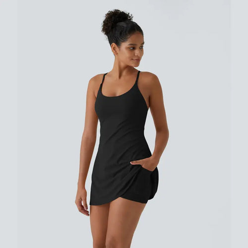 2-in-1 Active Dress - Bathroom-Friendly Built-In Shorts for Effortless Movement