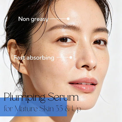 Plumping Serum - 8D Hyaluronic Acid + PDRN Blue Beads For Deep Hydration & Glass Skin Glow