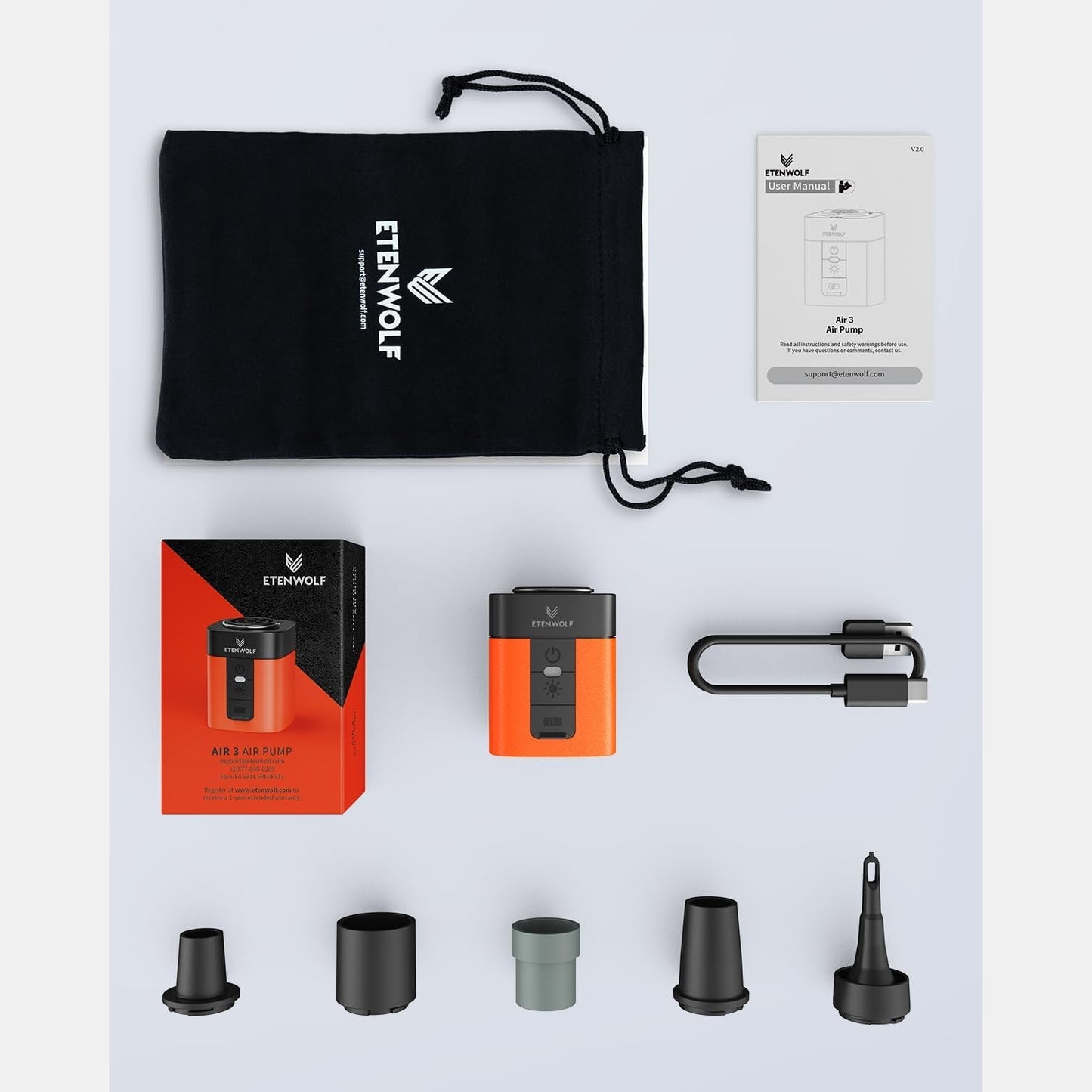 Inflate Anything In Seconds for camping, travel, beach days, and outdoor adventures.