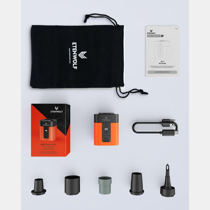 Inflate Anything In Seconds for camping, travel, beach days, and outdoor adventures.