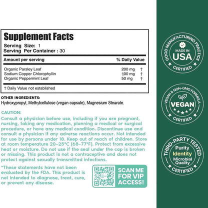 The Viral Chlorophyll Wellness Essential--Add plant-powered chlorophyll support to your daily routine for a fresher, more confident feeling every day.