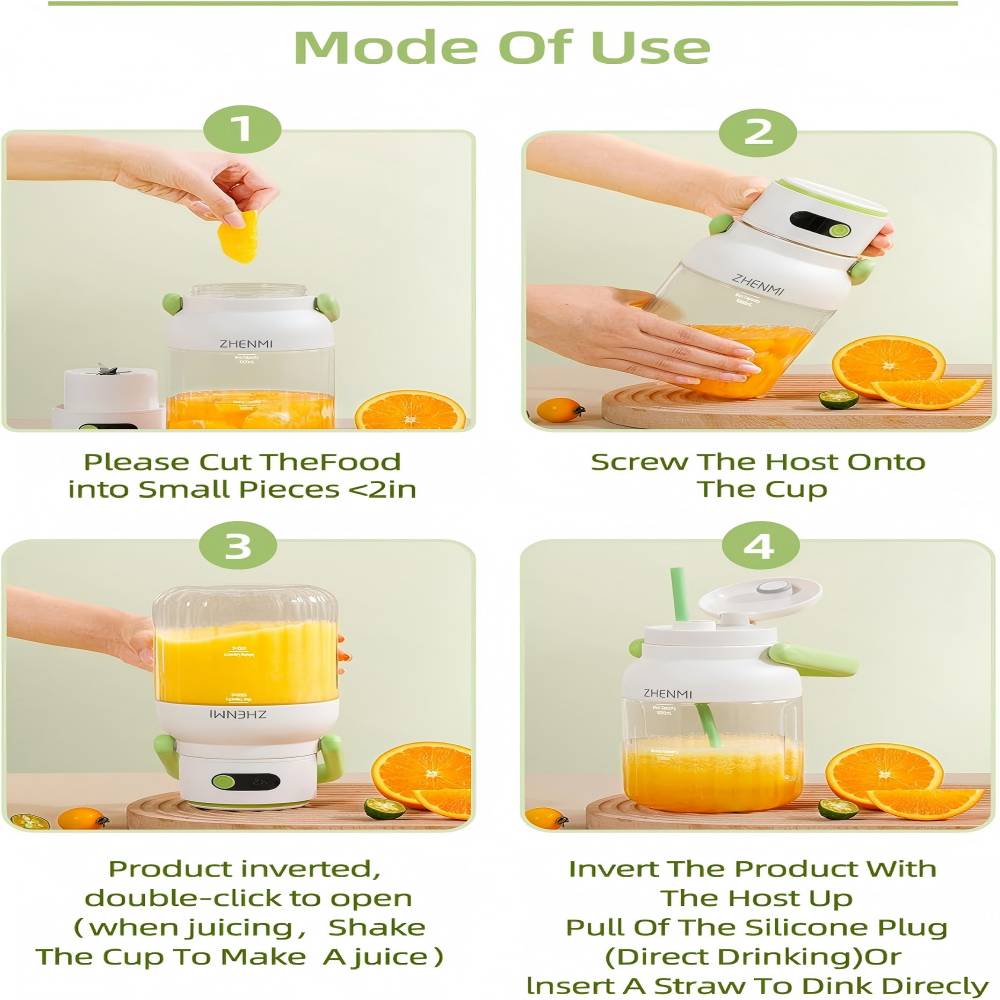 Portable Blender - 12-Blade Cordless Power For Smoothies Anywhere