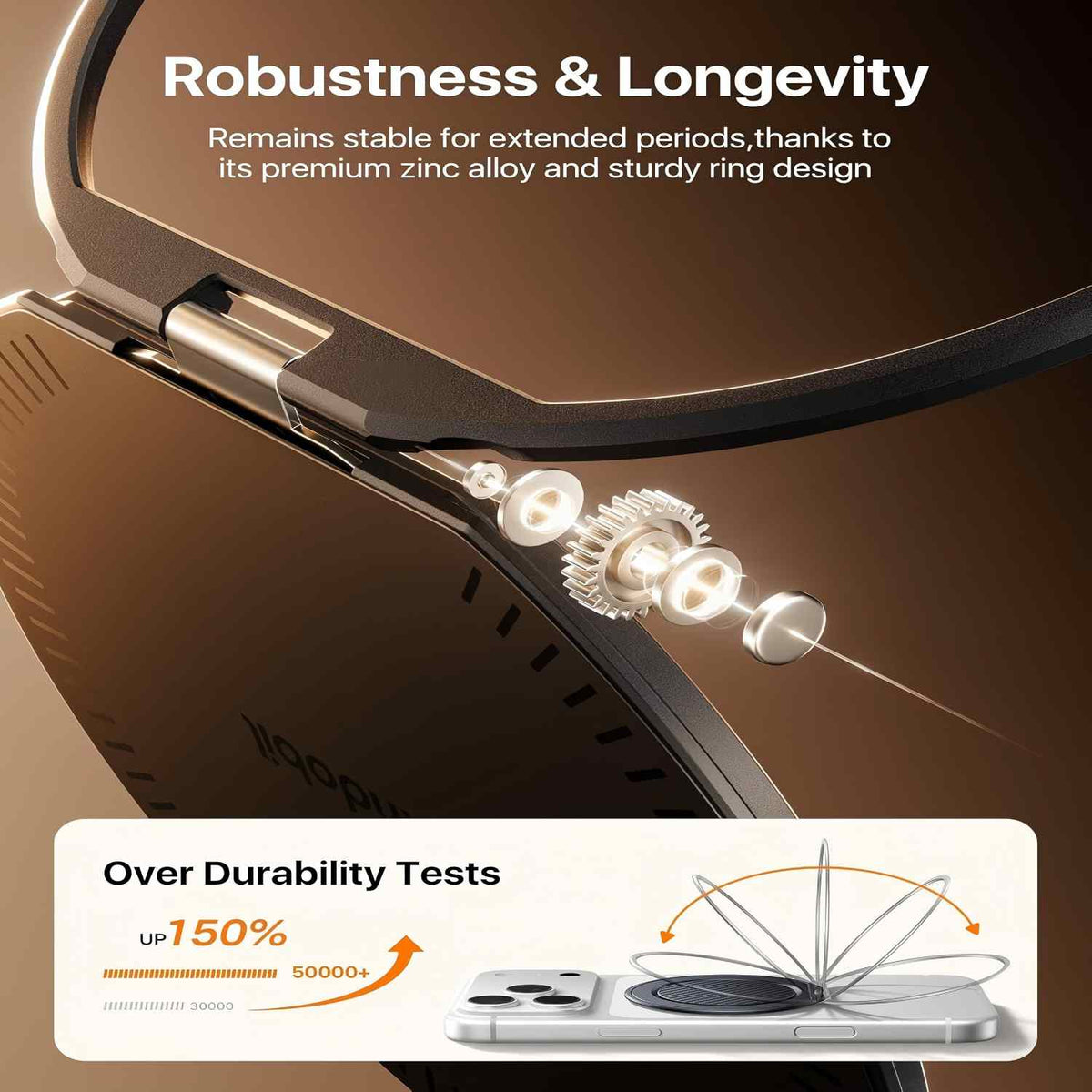 Magnetic Phone Grip - 360° Rotating Stand For Hands-Free Use