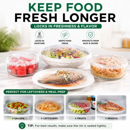 Stretch Food Covers - Elastic Fit For Fast Everyday Storage