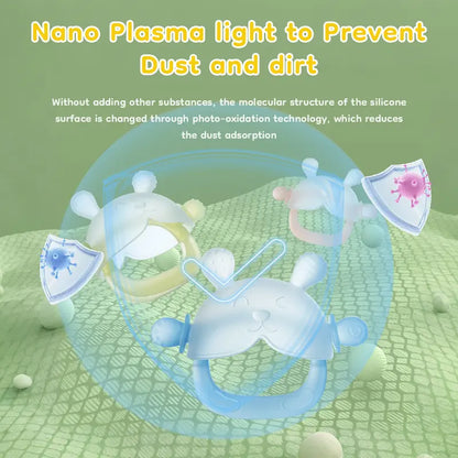 The Teether That Stays On Baby's Hand--A Wearable Silicone Teething Mitten That Soothes Sore Gums While Helping Babies Learn To Grip & Explore