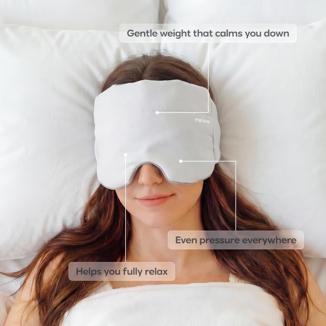 Weighted Sleep Eye Mask - Strapless 360° Comfort For Deeper Rest