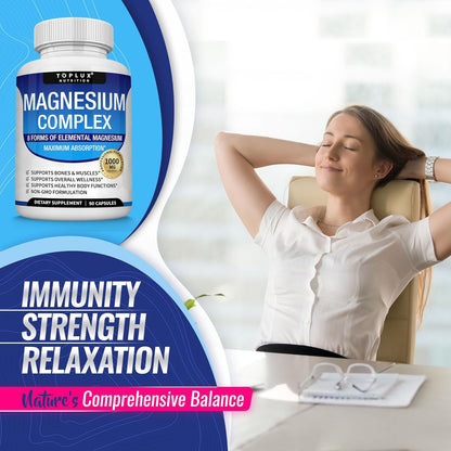 Ultimate 8-in-1 Magnesium Complex for Daily Vitality and Deep Relaxation