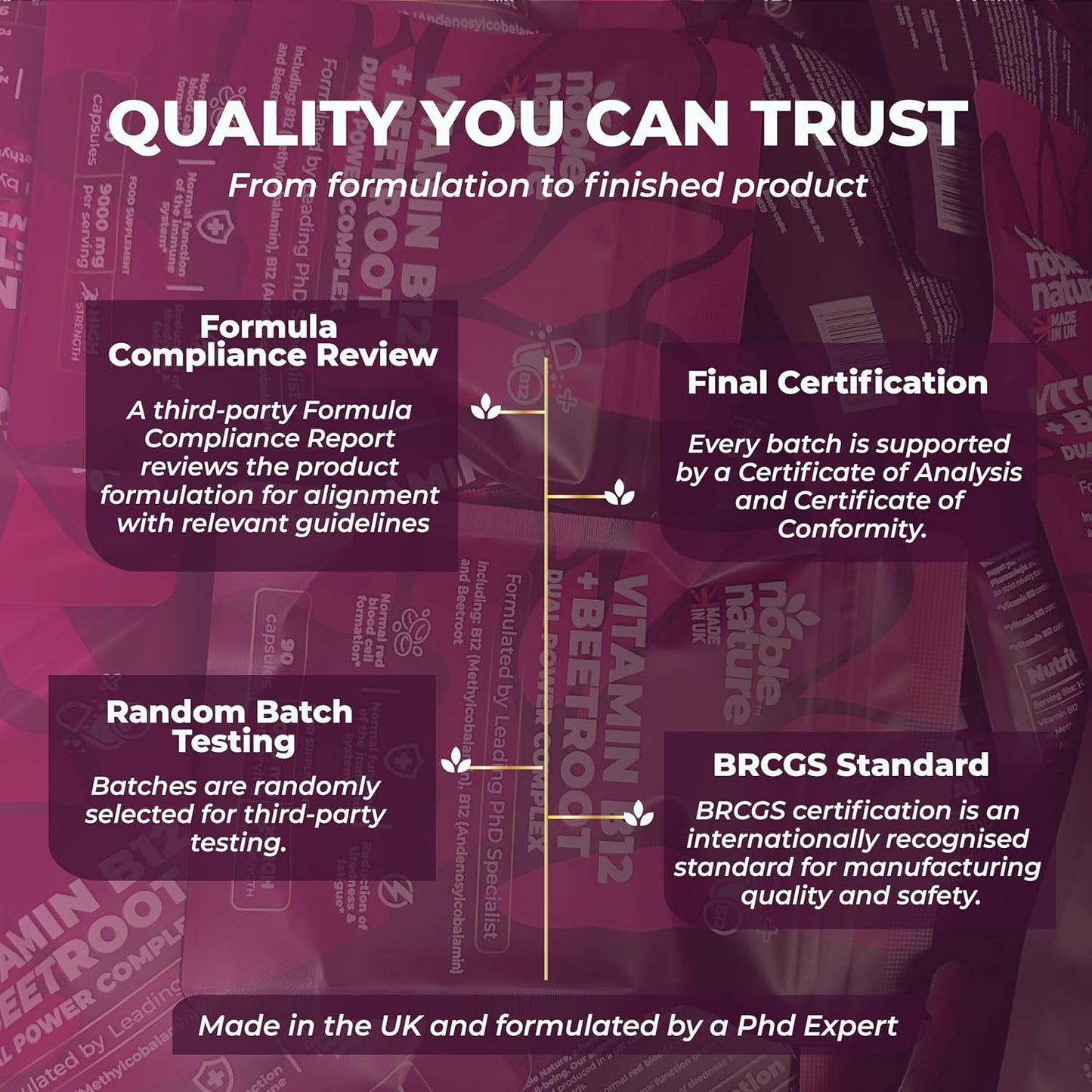 Beetroot & Dual B12 Capsules - Red Blood Cell Formation & Energy Support For Daily Vitality