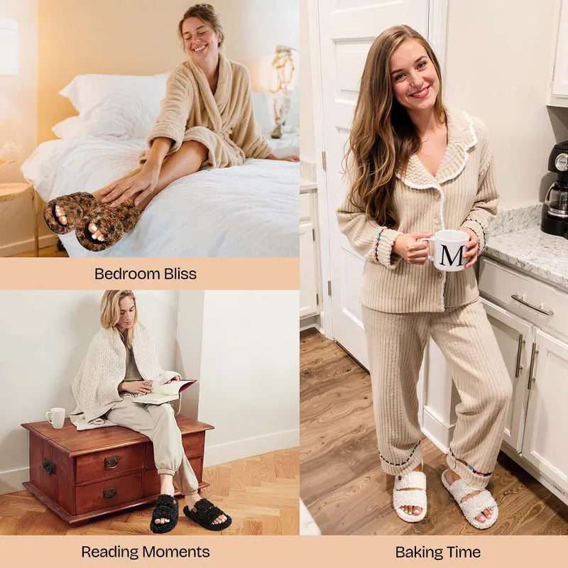 Fuzzy Memory Foam Slippers - Cloud-Soft Cushioning For Everyday Comfort