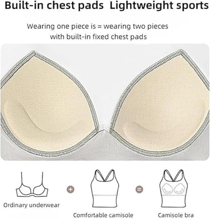 Criss-Cross Anti-Uncomfortable Lifting Sports Bra Crop Cami Top