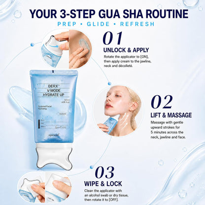 PDRN Gua Sha Gel Cream - Sculpting Care For A More Defined Jawline