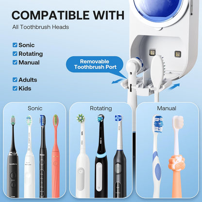 Toothbrush Cleaner - Smart Clean & Dry For Fresher Brushes