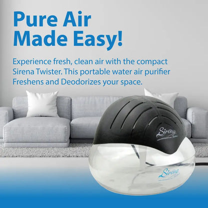 Water-Based Air Purifier - Swirling Water Filtration For Fresher, Better-Smelling Rooms