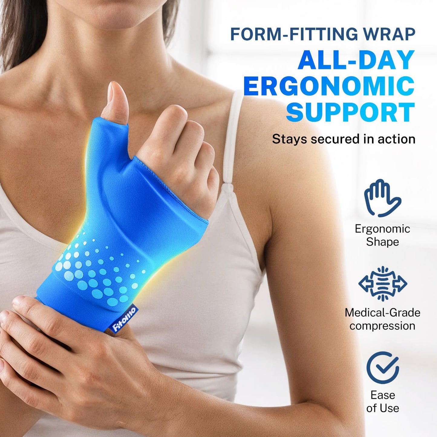 Sustained Cold Therapy Ergonomic Wrist & Thumb Recovery Wrap